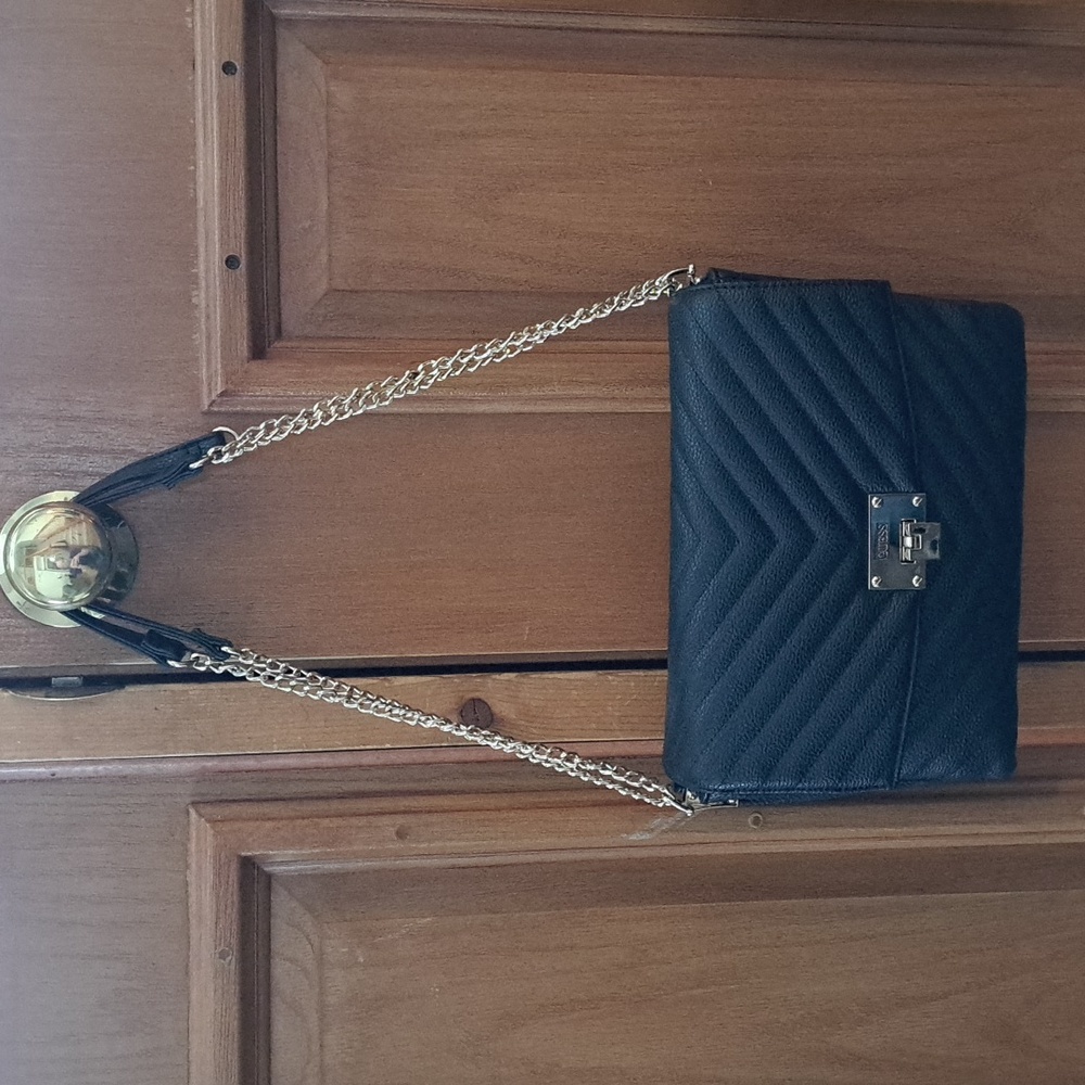 Black and Gold Guess Purse